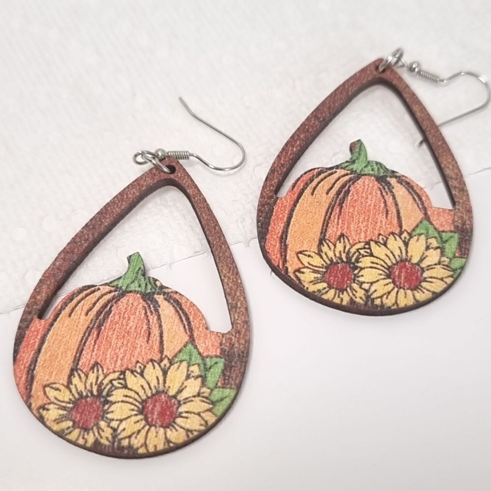 👋Punkin Synflower earrings | Mix And Match 3/$20